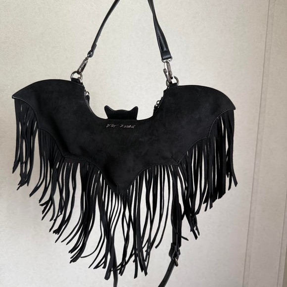 Handbags - Betsy Johnson viral bat purse Halloween fringe